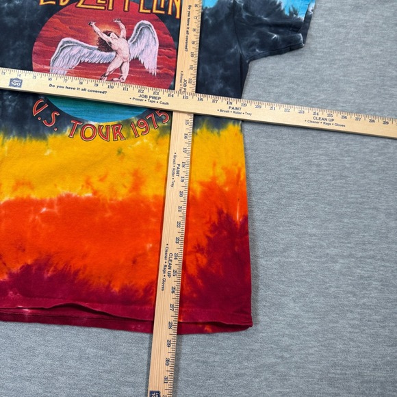 Led Zeppelin T-Shirt Men Large Tie-Dye 1975 US Tour Graphic Rock Band Tee - Picture 2 of 5